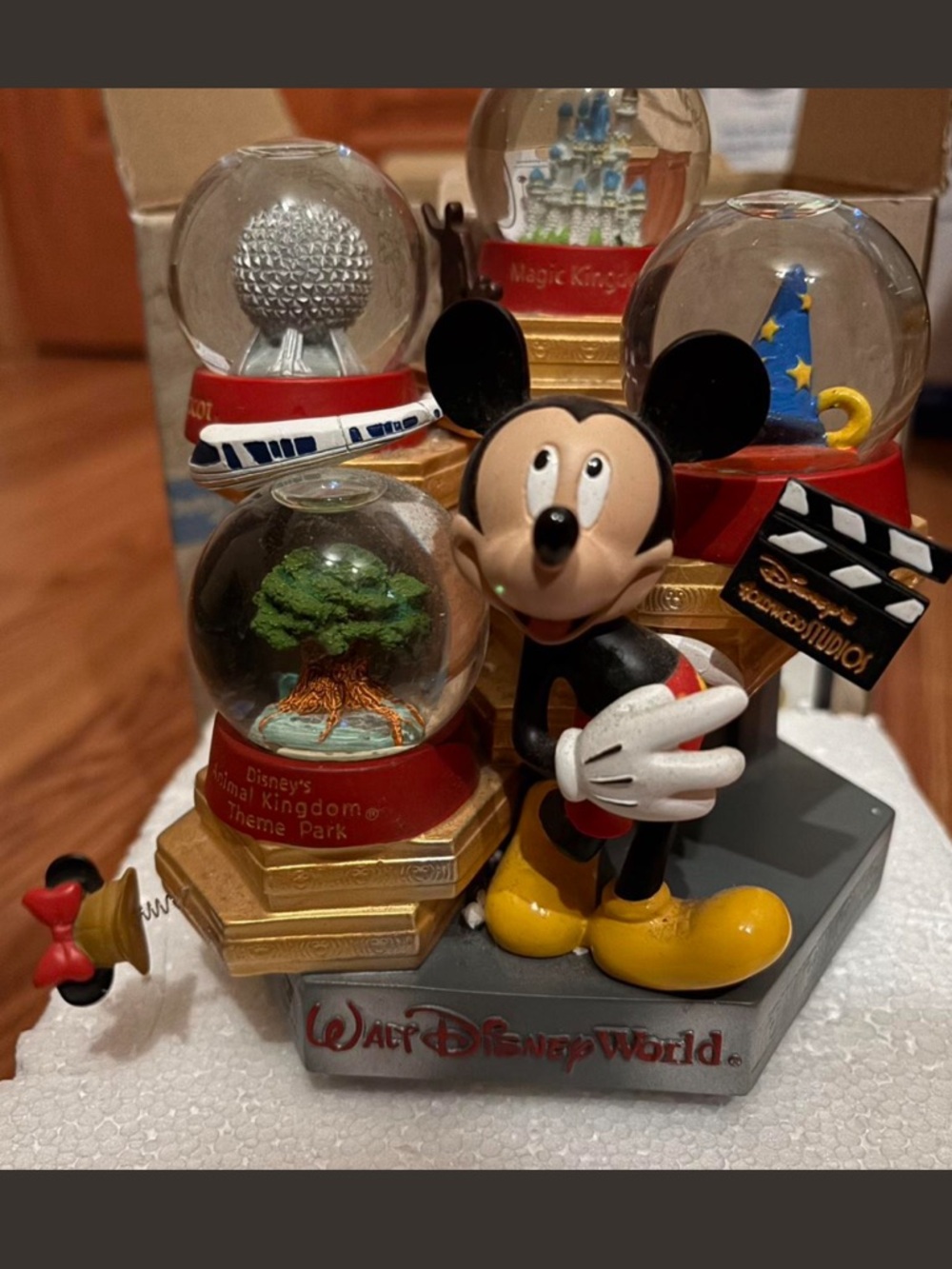 Disney World Four Parks snow globe